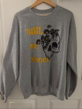 Oversized Heather Grey Crewneck Sweatshirt